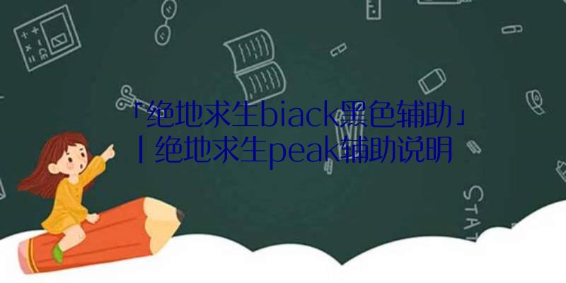 「绝地求生biack黑色辅助」|绝地求生peak辅助说明